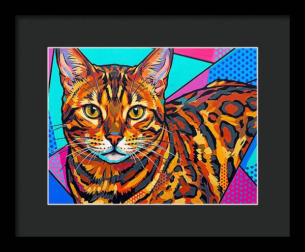 Bengal Cat In Vibrant Colors
