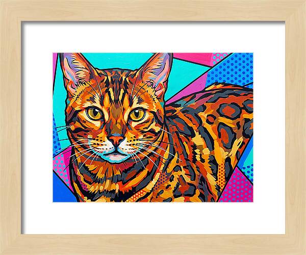 Bengal Cat In Vibrant Colors