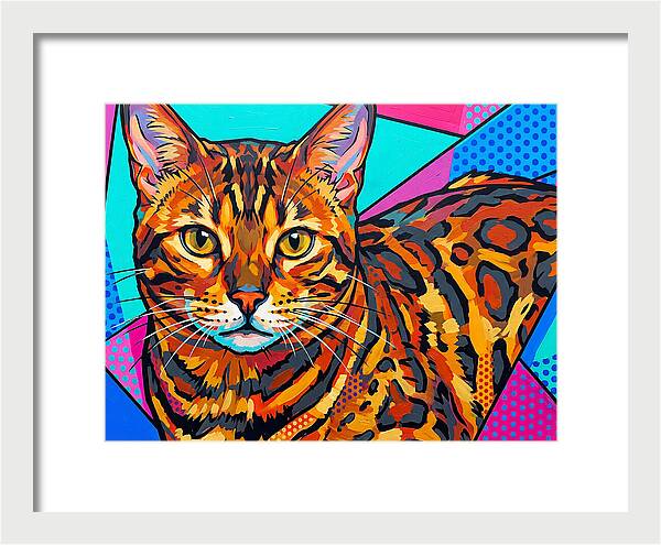Bengal Cat In Vibrant Colors