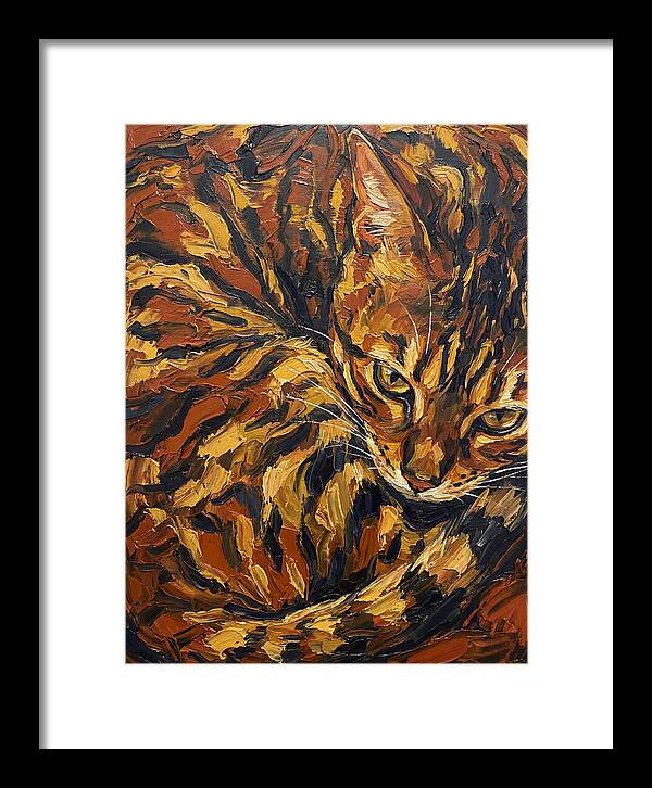 Bengal Cat In Warm Tones
