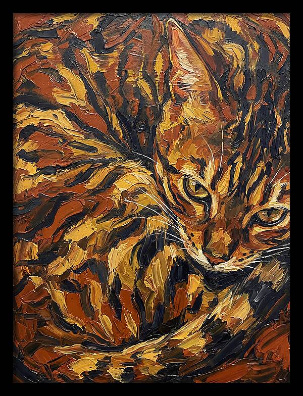 Bengal Cat In Warm Tones