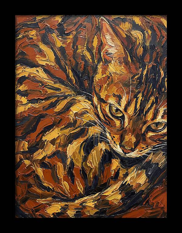 Bengal Cat In Warm Tones