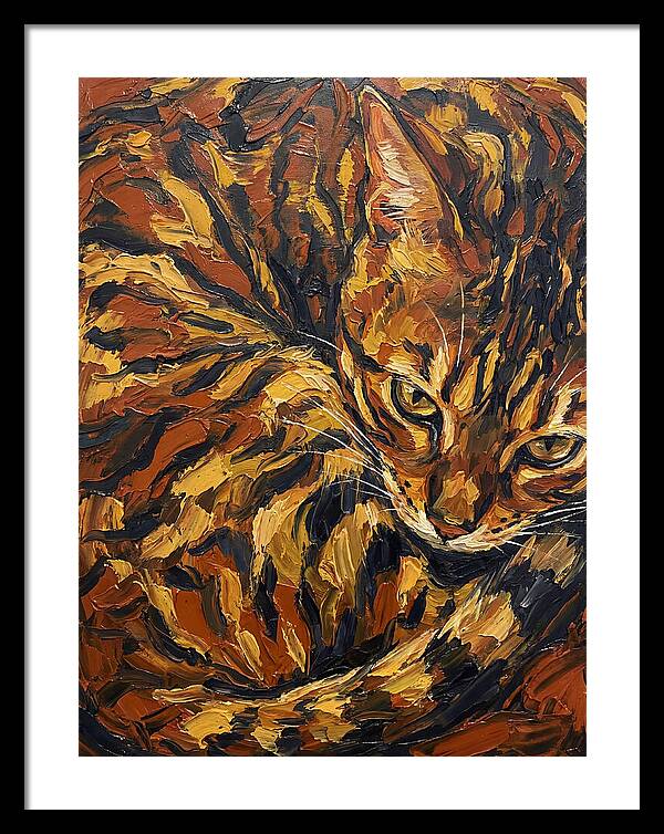 Bengal Cat In Warm Tones