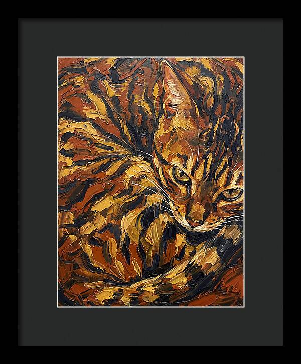 Bengal Cat In Warm Tones
