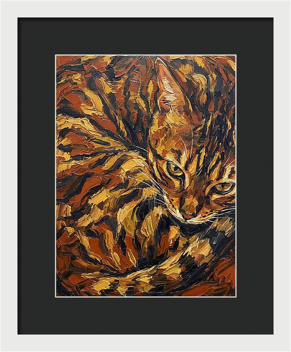 Bengal Cat In Warm Tones