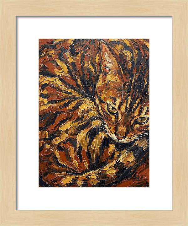 Bengal Cat In Warm Tones