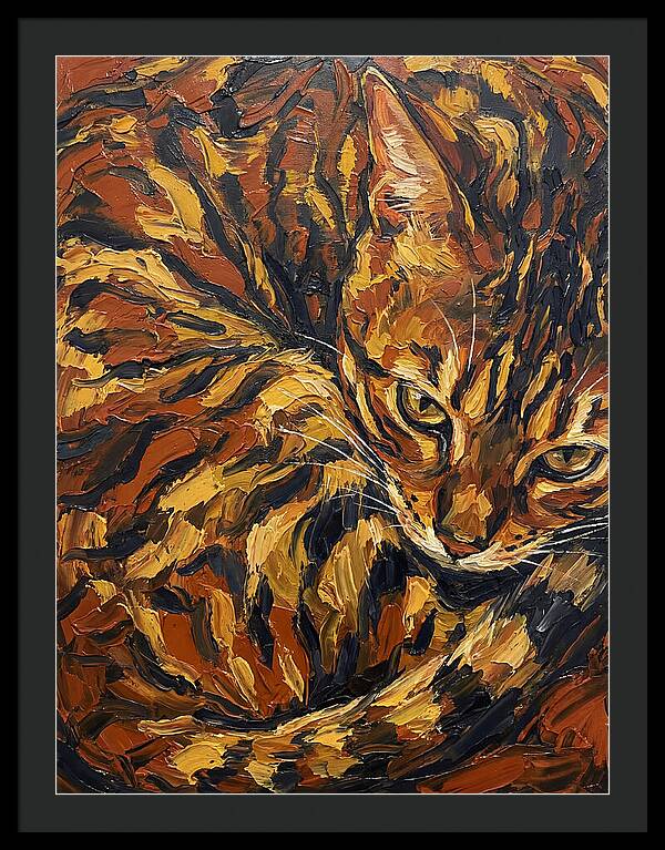 Bengal Cat In Warm Tones