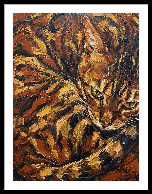 Bengal Cat In Warm Tones