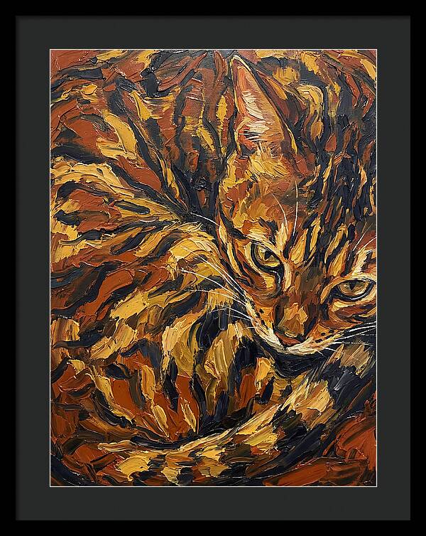 Bengal Cat In Warm Tones