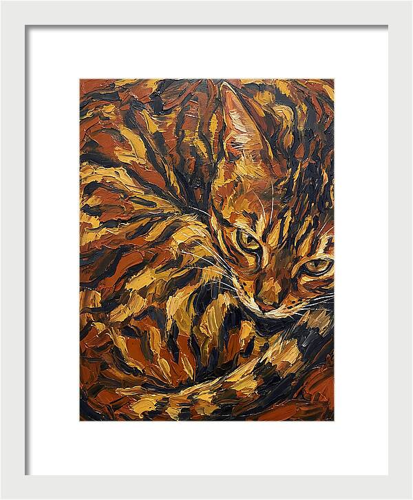 Bengal Cat In Warm Tones