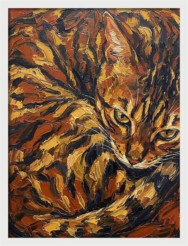 Bengal Cat In Warm Tones