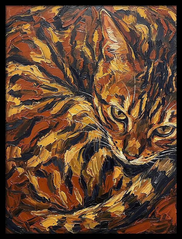 Bengal Cat In Warm Tones