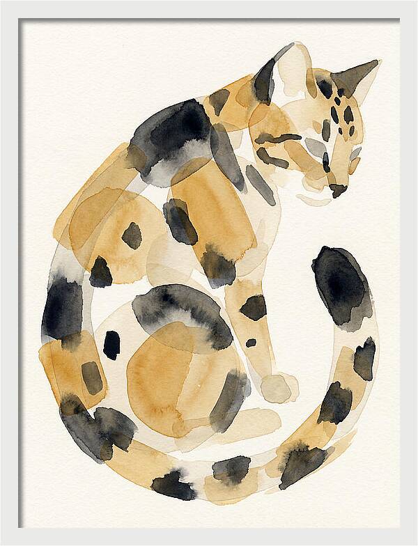 Bengal Cat Watercolor Elegance