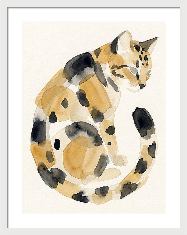 Bengal Cat Watercolor Elegance