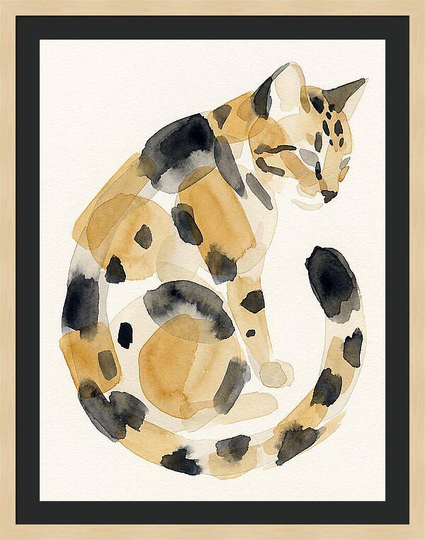 Bengal Cat Watercolor Elegance