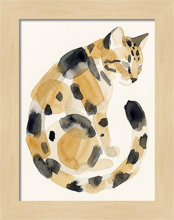 Bengal Cat Watercolor Elegance
