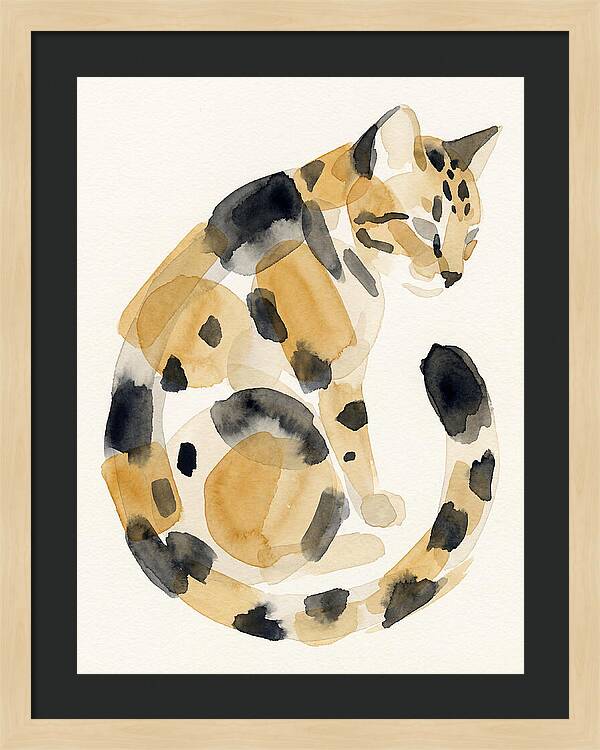 Bengal Cat Watercolor Elegance