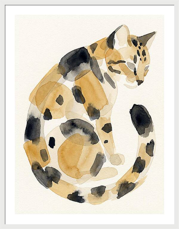 Bengal Cat Watercolor Elegance