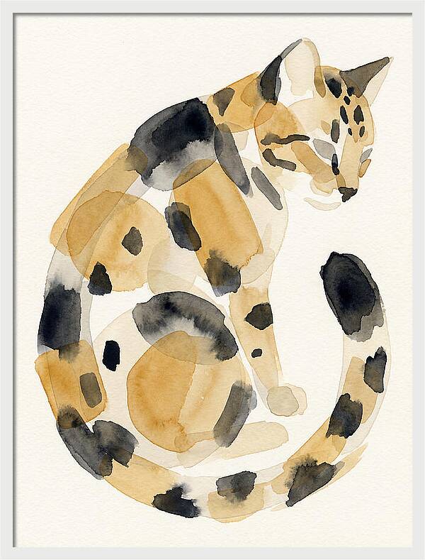 Bengal Cat Watercolor Elegance