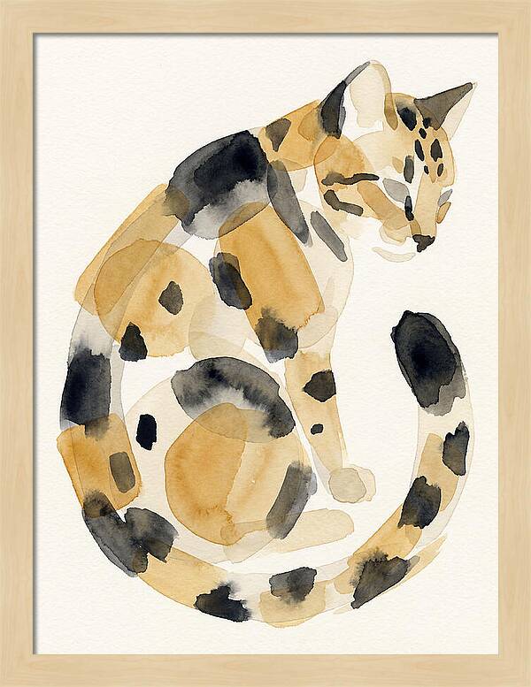 Bengal Cat Watercolor Elegance