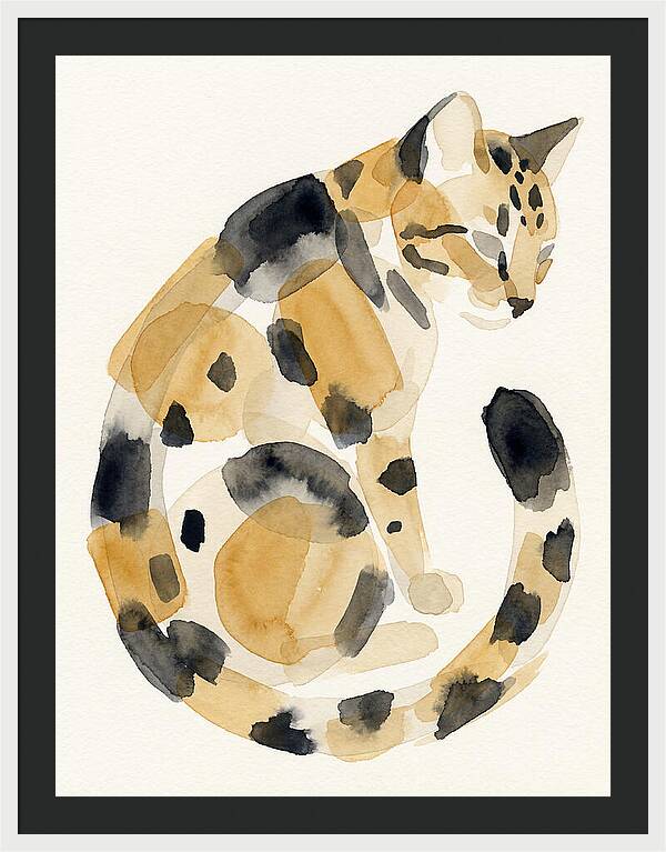 Bengal Cat Watercolor Elegance