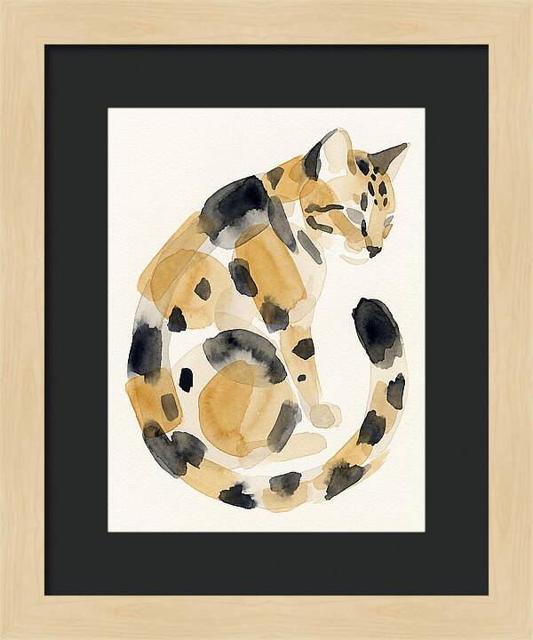Bengal Cat Watercolor Elegance