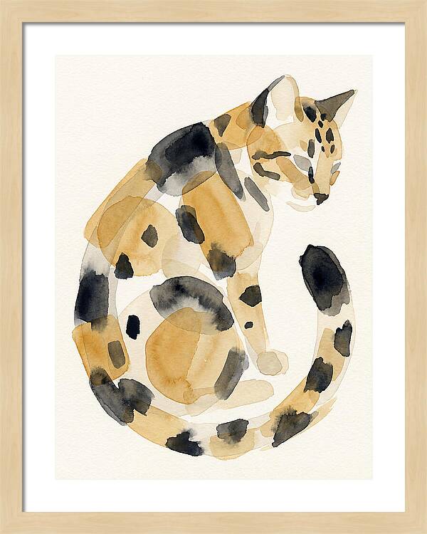 Bengal Cat Watercolor Elegance