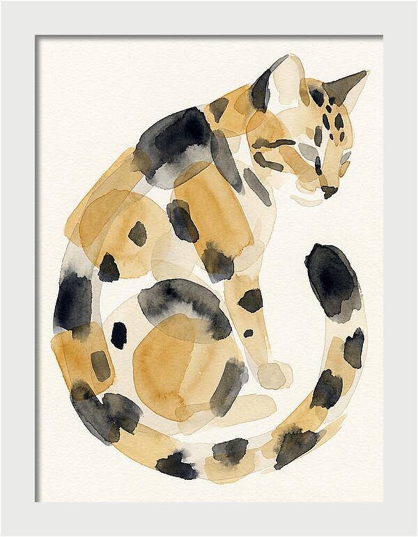 Bengal Cat Watercolor Elegance