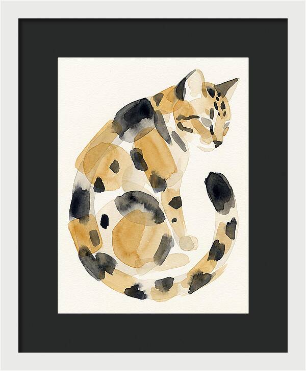 Bengal Cat Watercolor Elegance