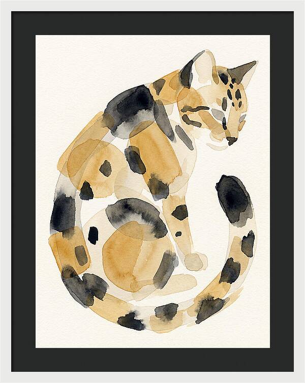 Bengal Cat Watercolor Elegance