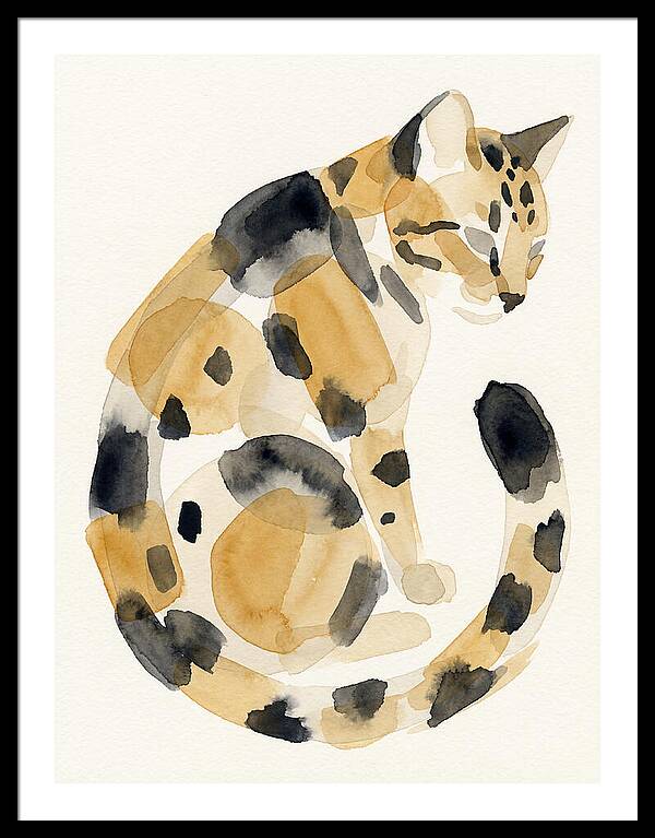 Bengal Cat Watercolor Elegance