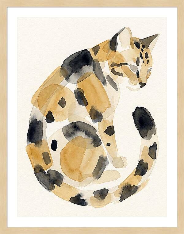 Bengal Cat Watercolor Elegance