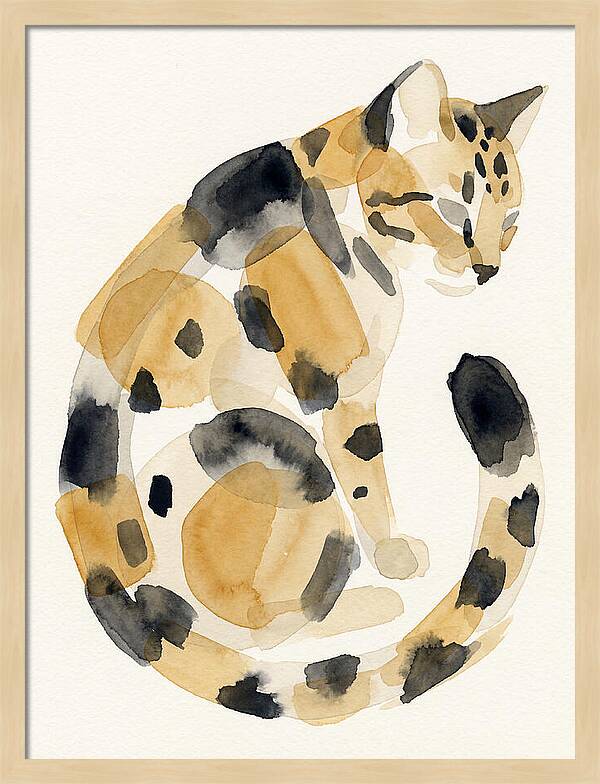 Bengal Cat Watercolor Elegance