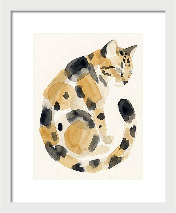 Bengal Cat Watercolor Elegance