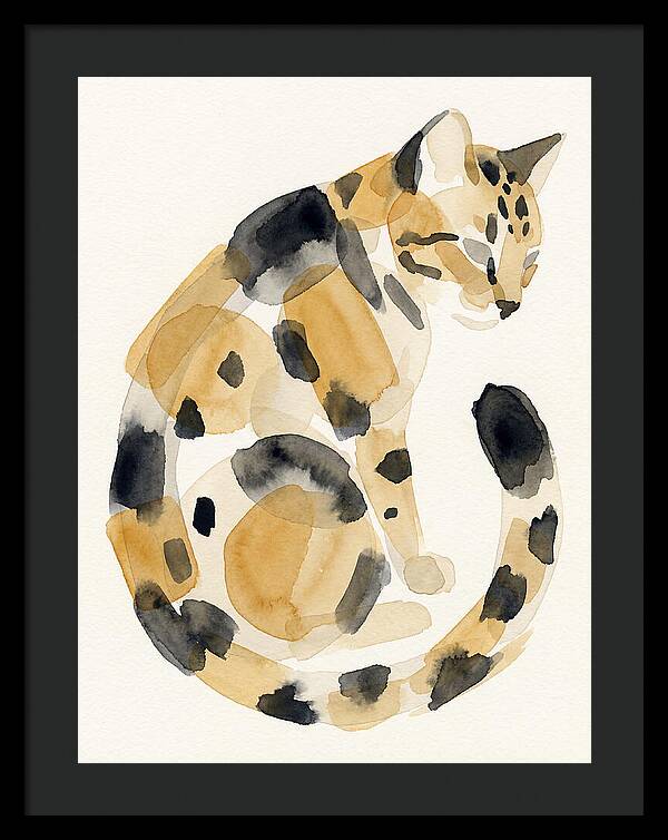 Bengal Cat Watercolor Elegance