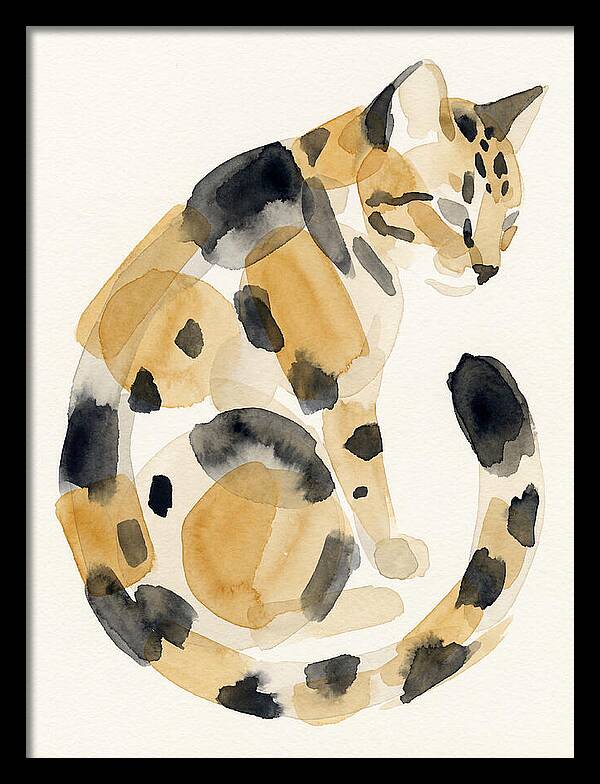 Bengal Cat Watercolor Elegance