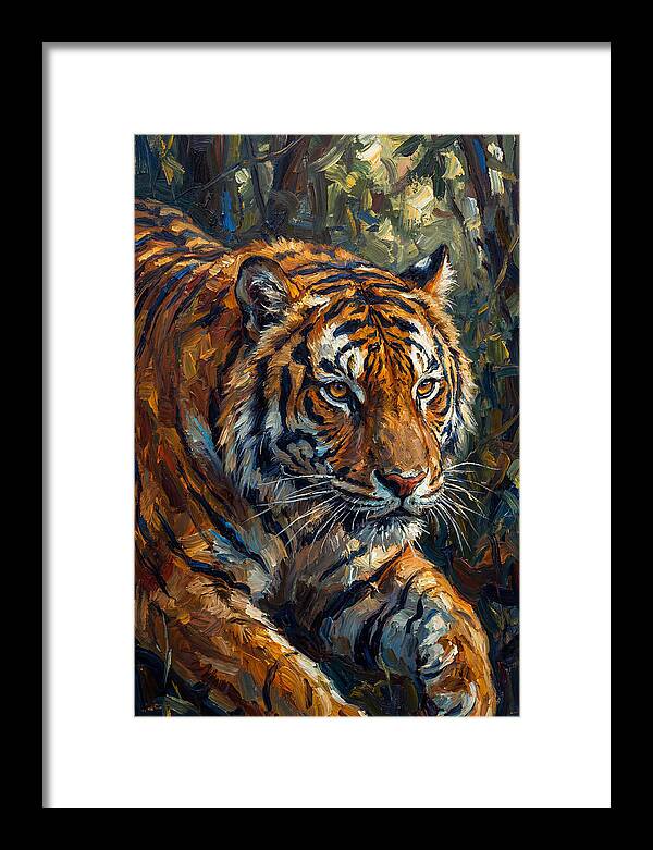 Bengal Tiger In Expressionist Style
