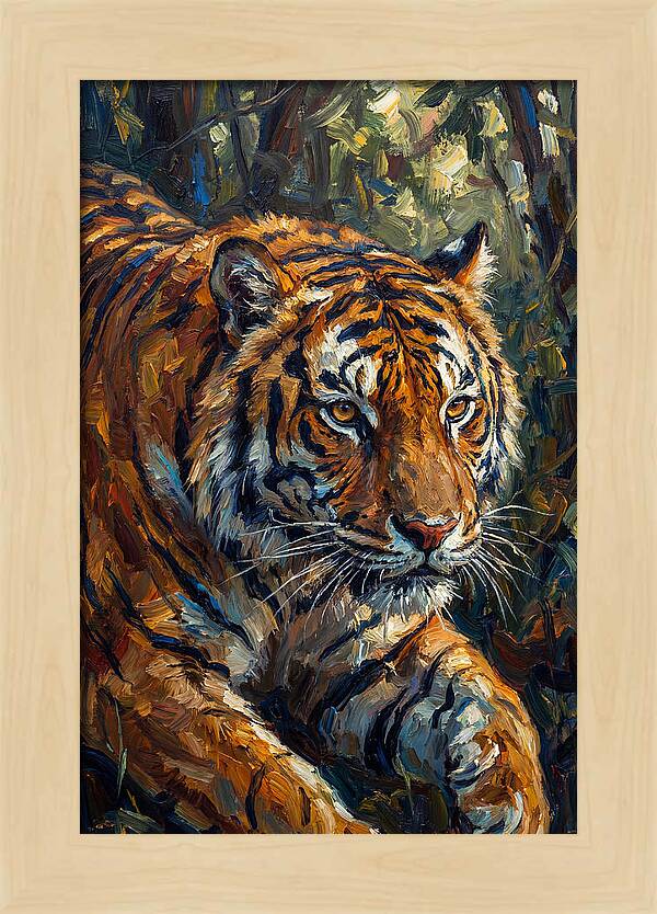 Bengal Tiger In Expressionist Style