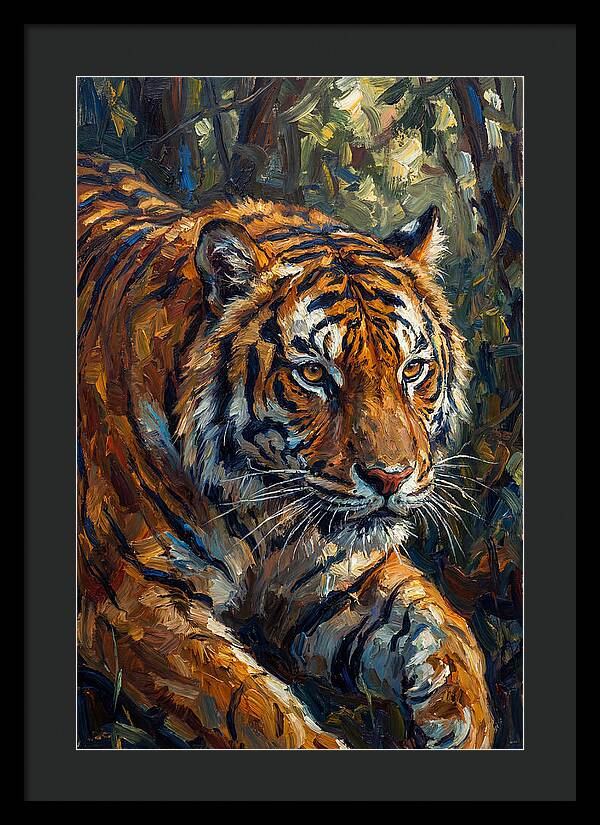 Bengal Tiger In Expressionist Style