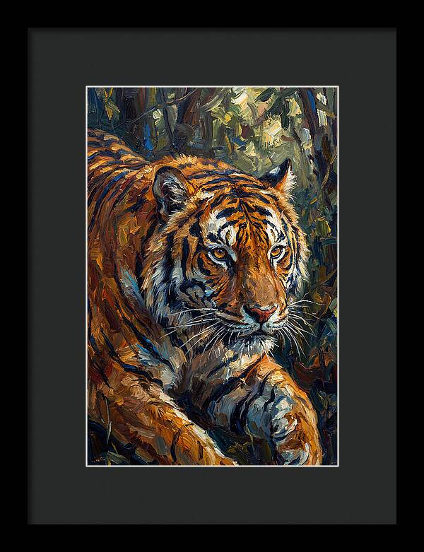 Bengal Tiger In Expressionist Style