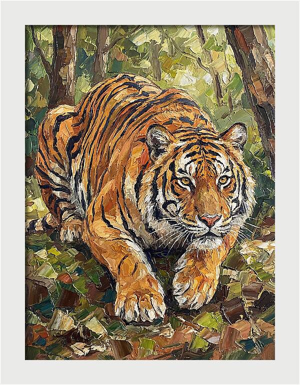 Bengal Tiger In Lush Greenery