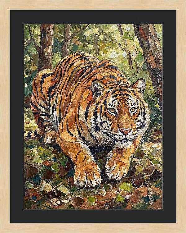 Bengal Tiger In Lush Greenery