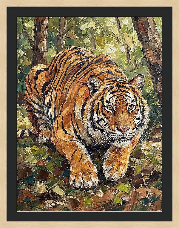 Bengal Tiger In Lush Greenery