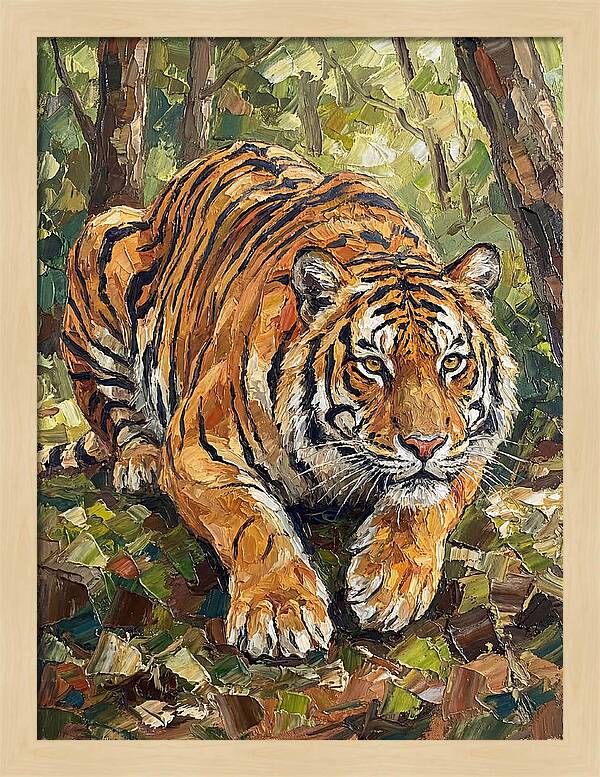 Bengal Tiger In Lush Greenery