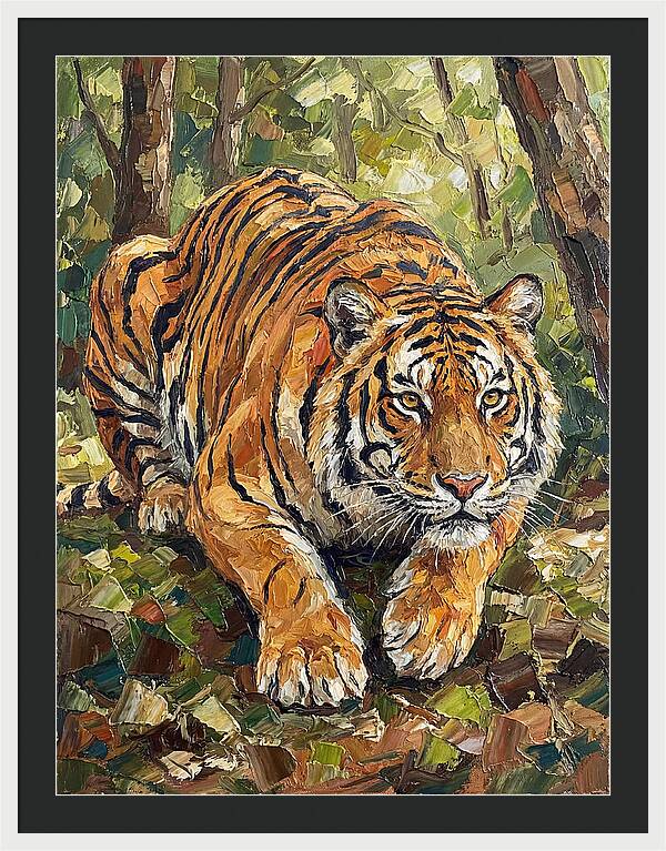 Bengal Tiger In Lush Greenery