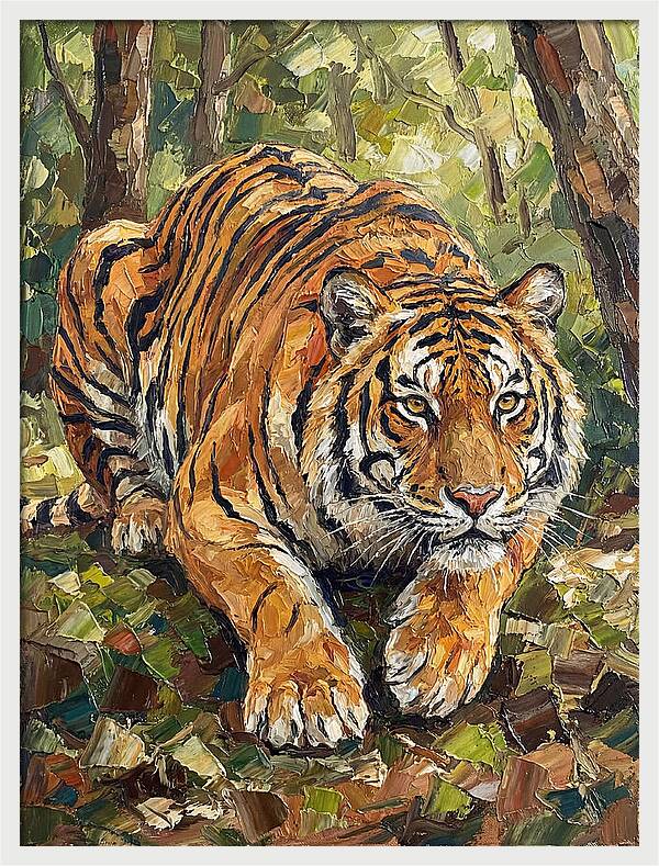 Bengal Tiger In Lush Greenery