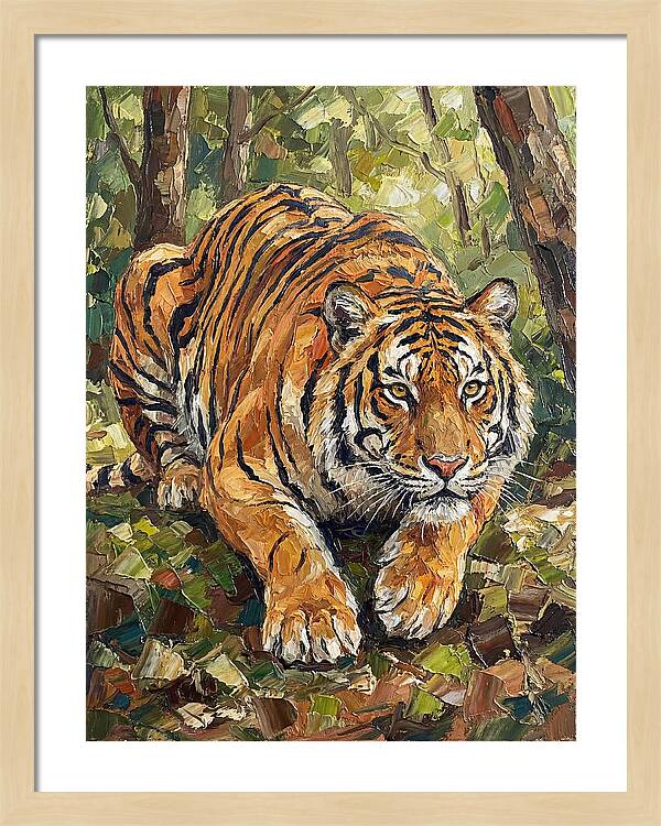 Bengal Tiger In Lush Greenery