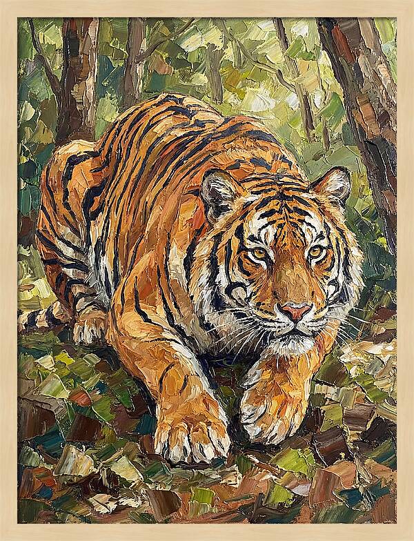 Bengal Tiger In Lush Greenery