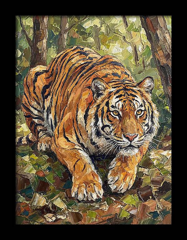 Bengal Tiger In Lush Greenery