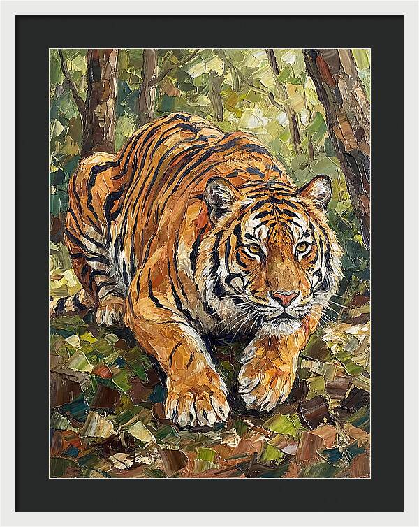 Bengal Tiger In Lush Greenery